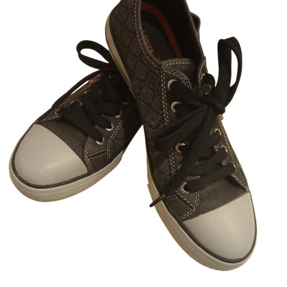 LEVI'S "Comfort" Gray & Black Canvas Sneakers Size 8 - NWOT - Picture 3 of 14